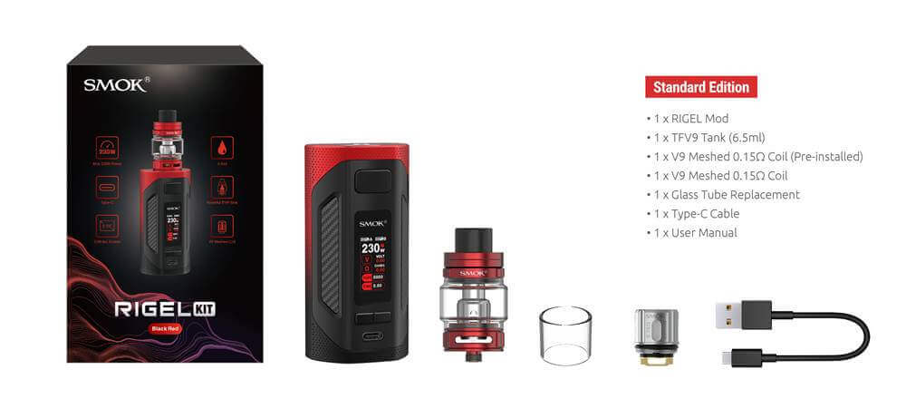 Smok Rigel Kutu İçeriği